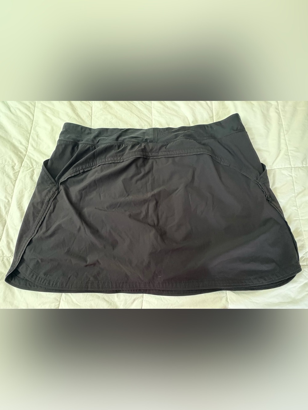 Lands' End Black Swim Skirt with Built-In Shorts, 24W